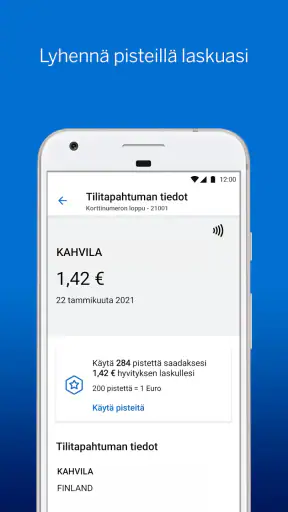 Amex FI screenshot