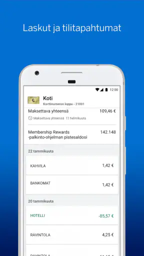 Amex FI screenshot