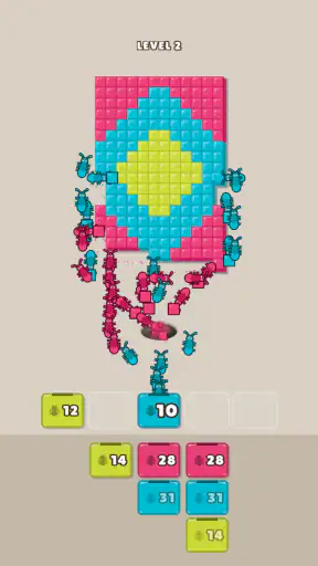 Ants Flow: Pixel Color Puzzle! screenshot