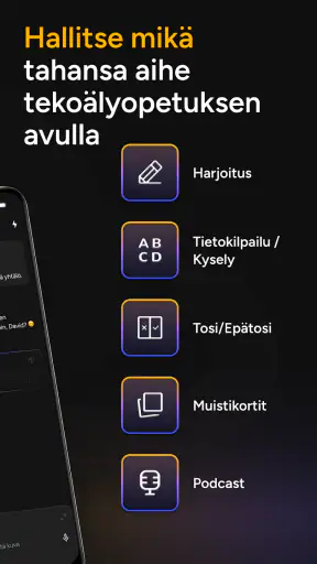 Astra AI: Opiskelu ja kokeet screenshot