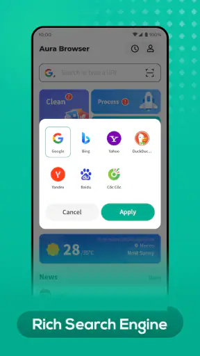Aura Browser screenshot