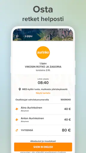 Aurinkomatkat screenshot