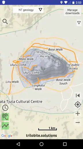Australian Geology Travel Maps screenshot
