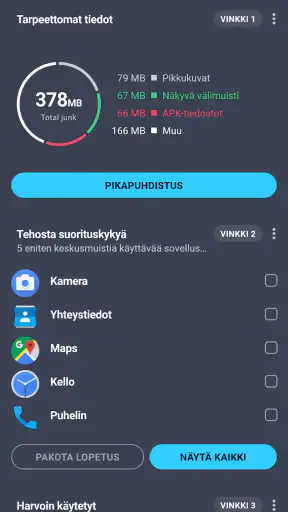 AVG Cleaner – puhdistus screenshot