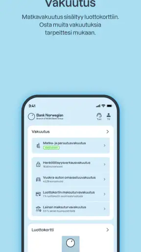 Bank Norwegian screenshot