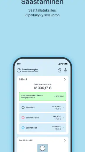 Bank Norwegian screenshot