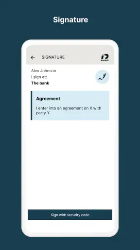 BankID security app screenshot