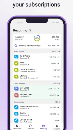 Bilance - Your Money & Budget screenshot