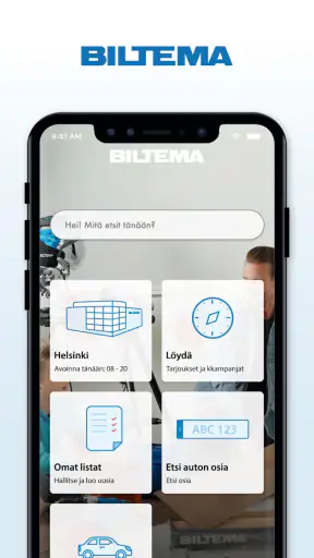 Biltema screenshot