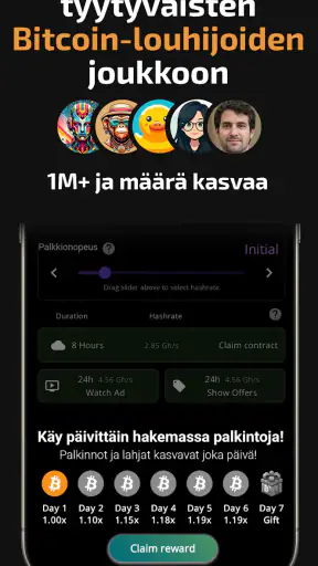 Bitcoin-louhija (krypto) screenshot