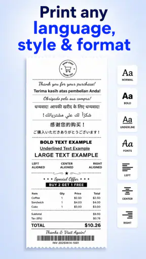Bluetooth Thermal Printer App screenshot