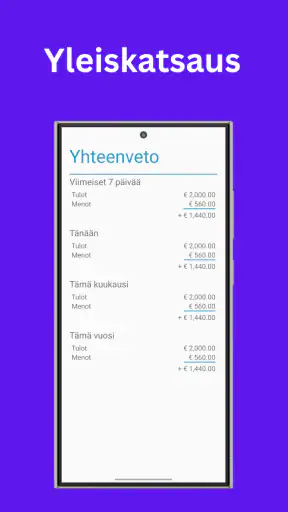 Budjetti ja Kuluseuranta screenshot