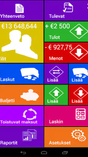 Budjetti ja Kuluseuranta screenshot