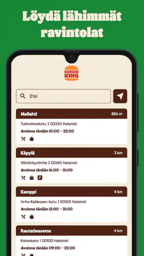 Burger King Suomi screenshot