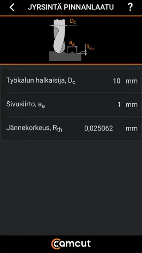 Camcut Machining Handbook screenshot