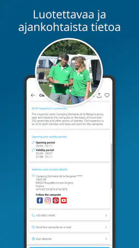 CampingCard ACSI screenshot