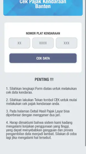 Cek Pajak Kendaraan Online screenshot
