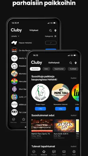 Cluby screenshot