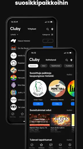 Cluby screenshot