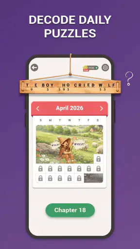 CodeWords Cryptogram Puzzles screenshot