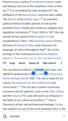 Concise Oxford Italian Dict. screenshot