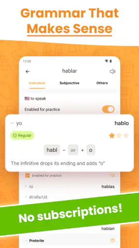 ConjuGato: Learn Spanish Verbs screenshot