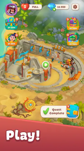 Cradle of Maya: Match 3 game screenshot