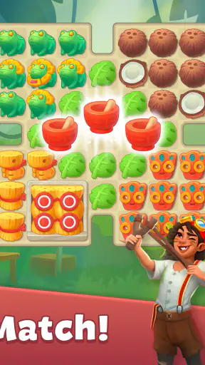 Cradle of Maya: Match 3 game screenshot