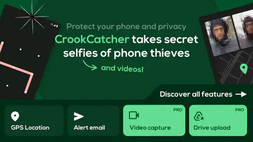 CrookCatcher • Anti-Theft screenshot