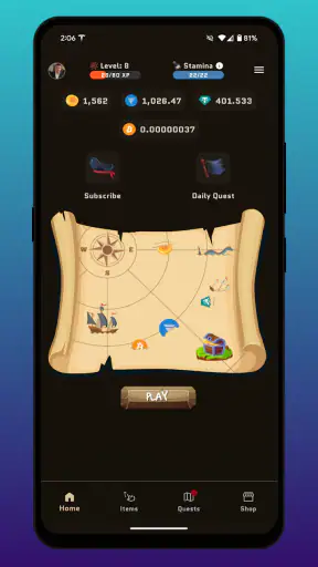 Crypto Treasures Web3 Clicker screenshot