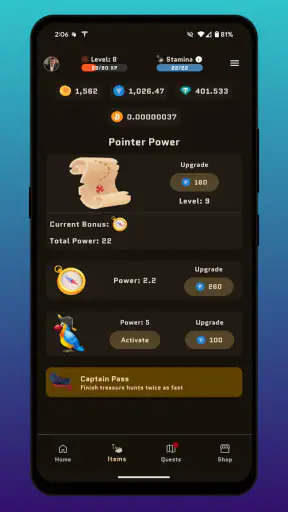 Crypto Treasures Web3 Clicker screenshot