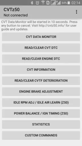 CVTz50 screenshot