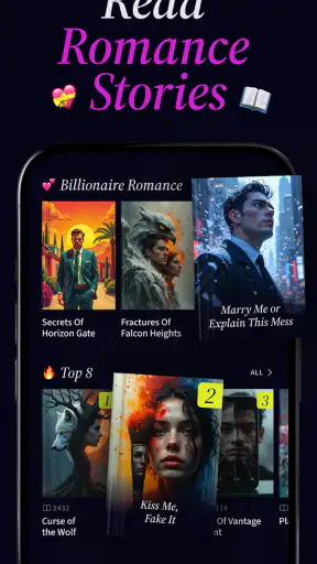 Dark romance books - NanoReads screenshot