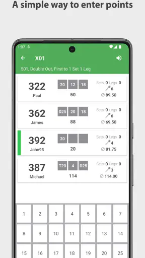 Darts Scoreboard Score Laskuri screenshot