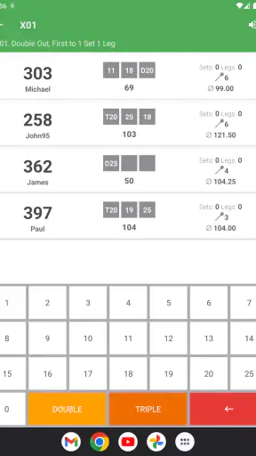 Darts Scoreboard Score Laskuri screenshot