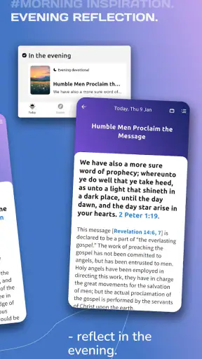 Devotional readings screenshot