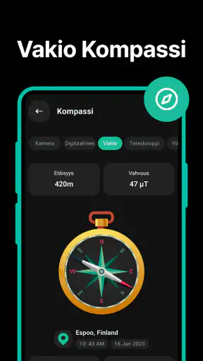 Digitaalinen kompassi screenshot