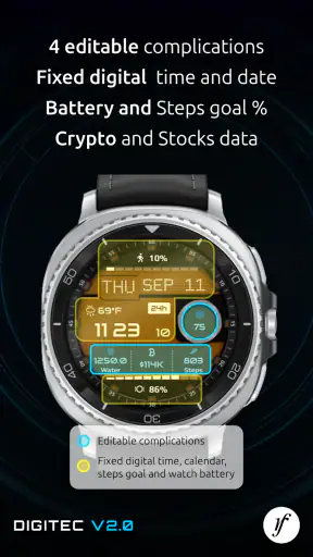 Digitec Watch Face screenshot