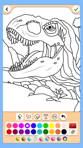 Dinosaurus väri peli screenshot