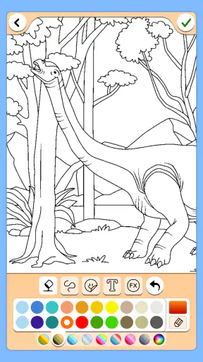 Dinosaurus väri peli screenshot
