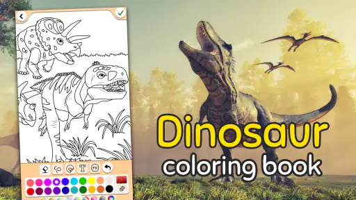 Dinosaurus väri peli screenshot