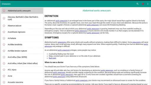 Diseases Dictionary Offline screenshot