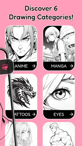 Draw Anime: Trace & Sketch screenshot