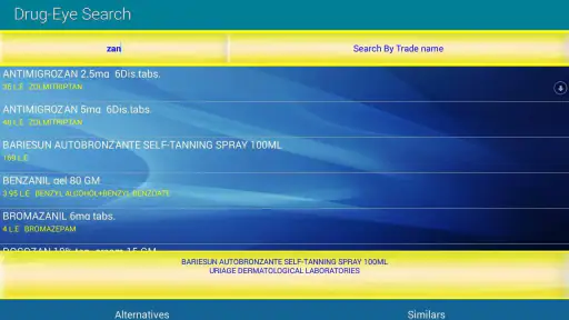 drug eye index screenshot