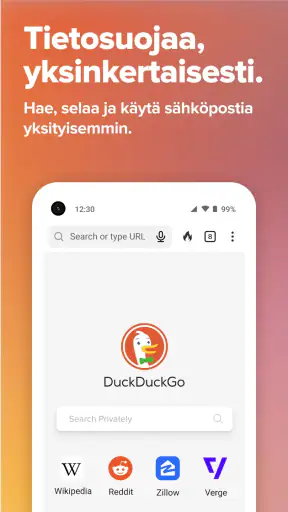 DuckDuckGo Browser, Search, AI screenshot