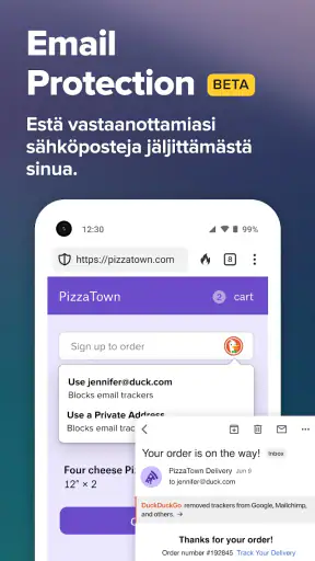 DuckDuckGo Browser, Search, AI screenshot