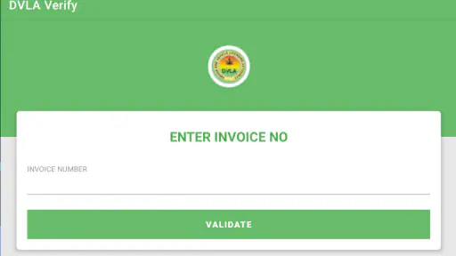 DVLA VERIFY screenshot