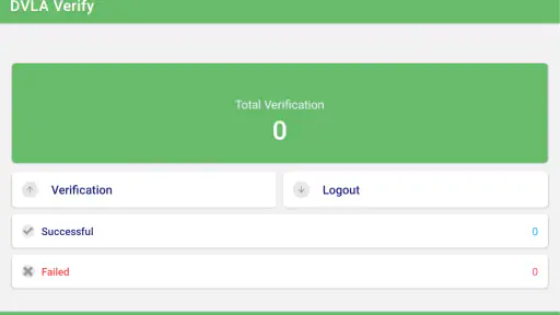 DVLA VERIFY screenshot