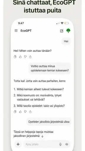 EcoGPT - Regeneroiva tekoäly screenshot