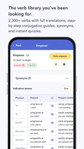 Ella Verbs: Learn Spanish screenshot